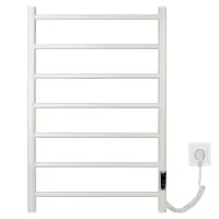 Полотенцесушитель электрический E2.L.50x80.L7.R.Lines (timer) МУАР White